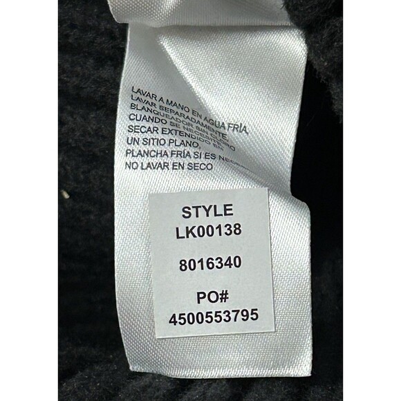 Lucky Brand Winter Faux Fur Pom Pom Hat Brown Rib Knit - Picture 7 of 9